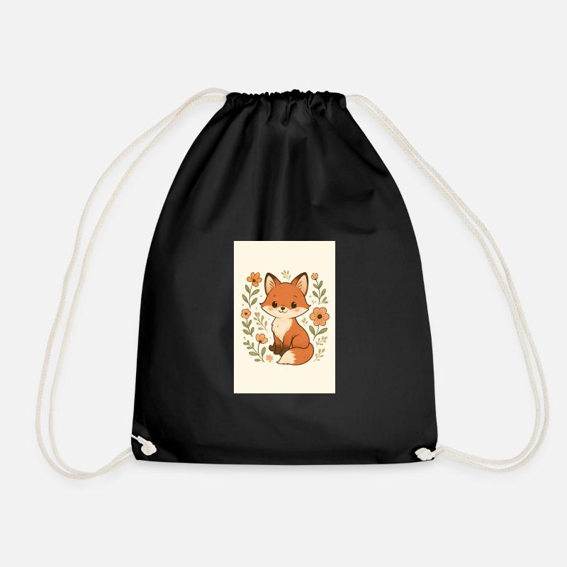 Kleiner Fuchs - Turnbeutel - Schwarz