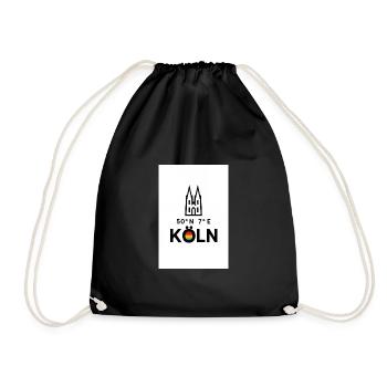 Ligne d’horizon de la Boussole de Cologne 50°N 7°E - Sac de sport léger - noir - Devant