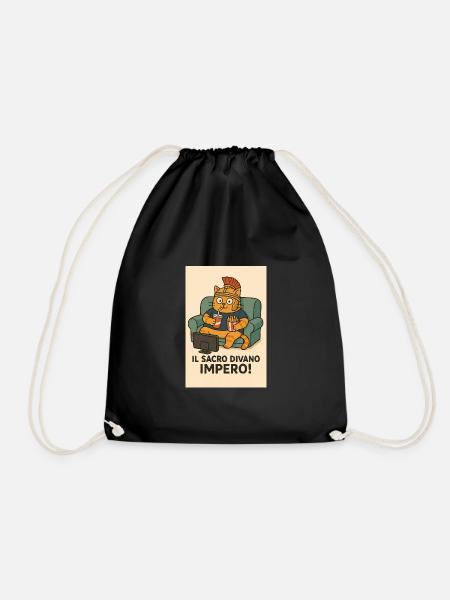 Sacro_divano_Impero - Drawstring Bag - black