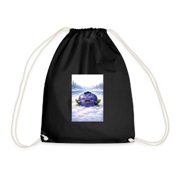 Blueberry - Gift of the Far North - Drawstring Bag - black - Front