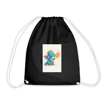 Blue Dragon Spark Breathfire - Drawstring Bag - black - Front