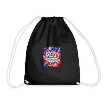 250e anniversaire Amérique 1776-2026 - Sac de sport léger - noir - Devant