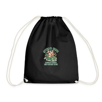 Steig ein Heute wird ein guter Tag - Turnbeutel - Schwarz - Vorne