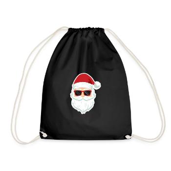 Weihnachten - Merry Christmas - Bad Santa - Drawstring Bag - black - Front