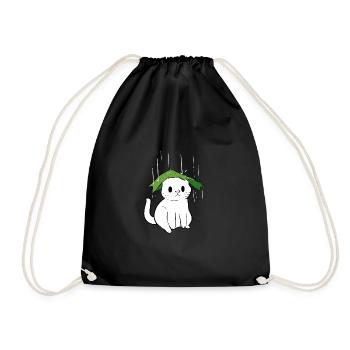 Umbrella Cute Pet Owner Gift - Drawstring Bag - black - Front