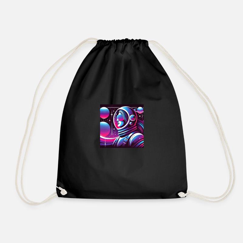 Spacewoman - Turnbeutel - Schwarz