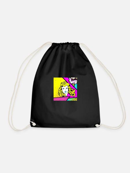Superfrau - Turnbeutel - Schwarz