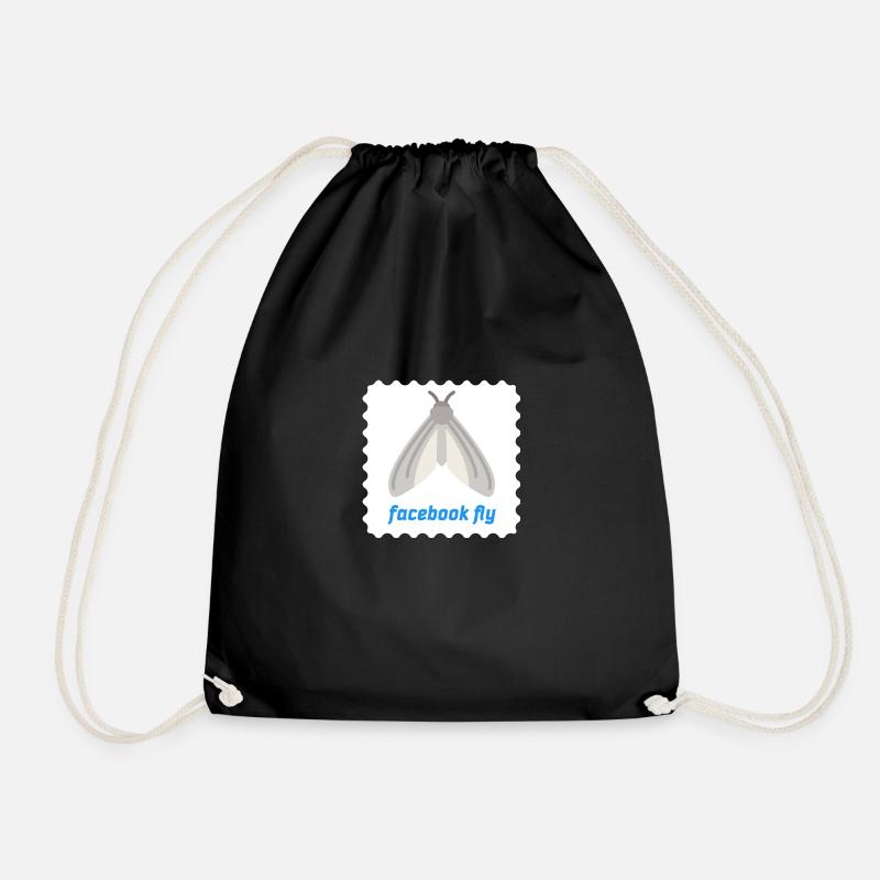 Facebook lovers - Drawstring Bag - black