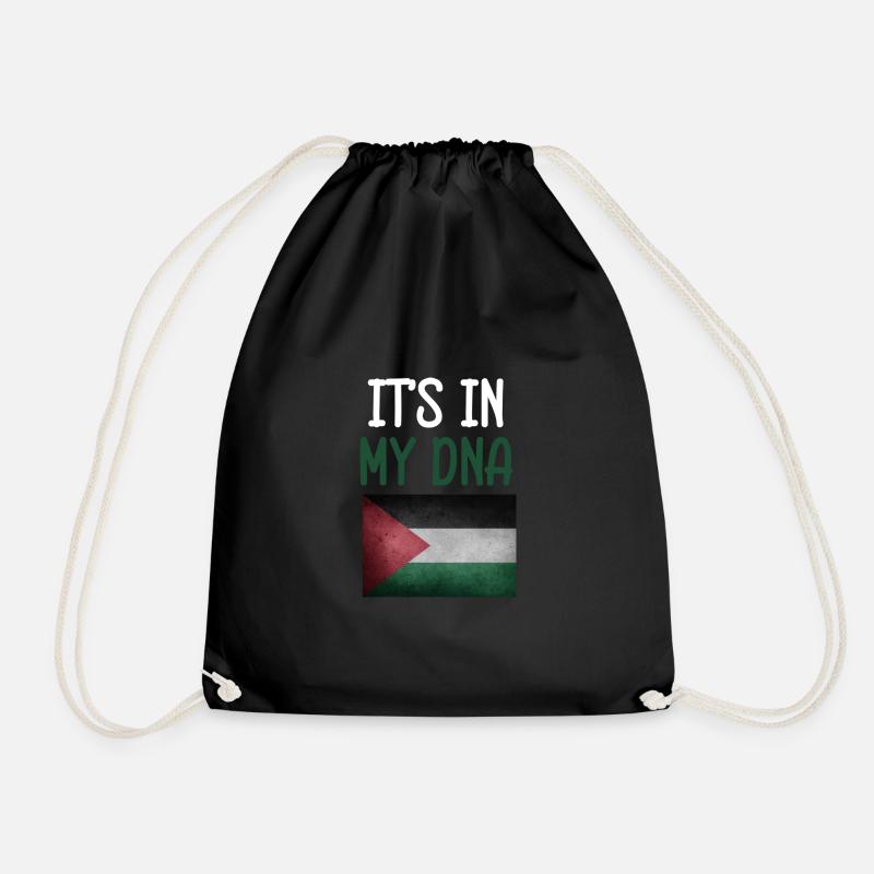 Palestine Drapeau de l’ADN - Sac de sport léger - noir