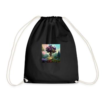the Magic Tree - Drawstring Bag - black - Front