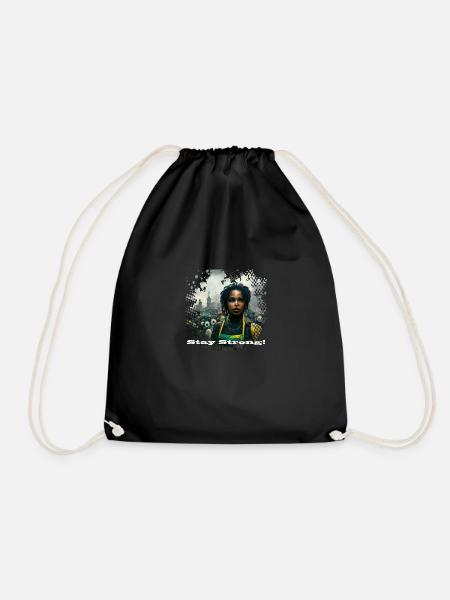 Stay Strong Strong Doomsday Apocalypse - Drawstring Bag - black
