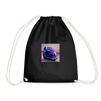 visualisation of a bluish purple crystal - Sac de sport léger - noir - Devant
