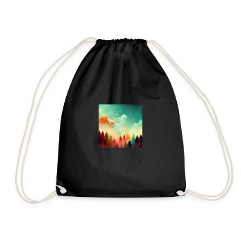 Colorful Forest - Drawstring Bag - black - Front