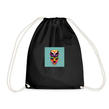 Art of owl - Turnbeutel - Schwarz - Vorne