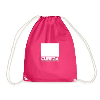 CUBE24 - the Music Cube - Drawstring Bag - fuchsia - Front