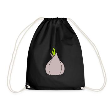 Légumes à l’oignon végétaliens - Sac de sport léger - noir - Devant