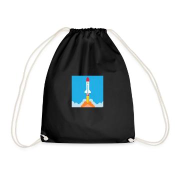 Fusée de lancement - Sac de sport léger - noir - Devant