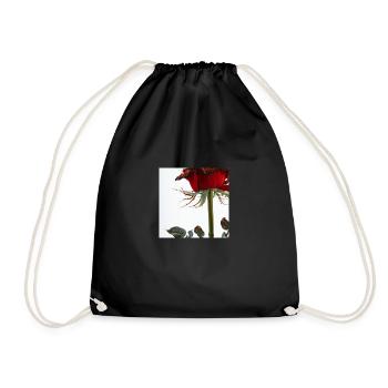 Liebes Rosen t-shirt - Turnbeutel - Schwarz - Vorne