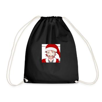 Anime Christmas - Drawstring Bag - black - Front
