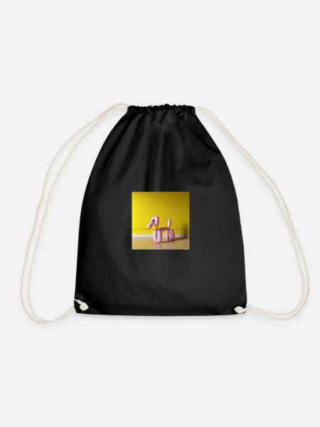The Balloon Dog - Drawstring Bag - black