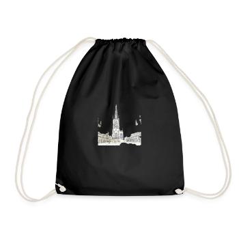 Münsteraner Prinzipalmarkt Subscription Market - Drawstring Bag - black - Front