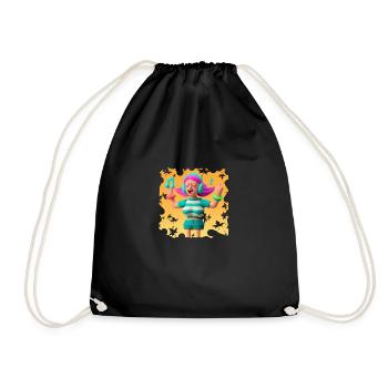 ILLUSTRATION MUSICALE AMUSANTE 8 - Sac de sport léger - noir - Devant