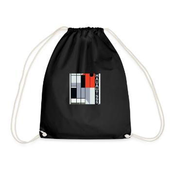 Conception générée par l’intelligence artificielle IA / KI - Sac de sport léger - noir - Devant