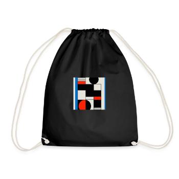 Conception générée par l’intelligence artificielle IA / KI - Sac de sport léger - noir - Devant