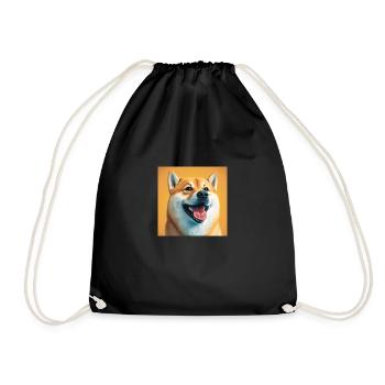 Shiba Inu Glory - Turnbeutel - Schwarz - Vorne