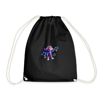 MUSIQUE DRÔLE 06 - Sac de sport léger - noir - Devant