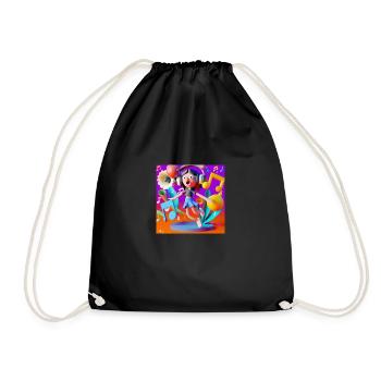 FUNNY MUSIC 012 - Drawstring Bag - black - Front