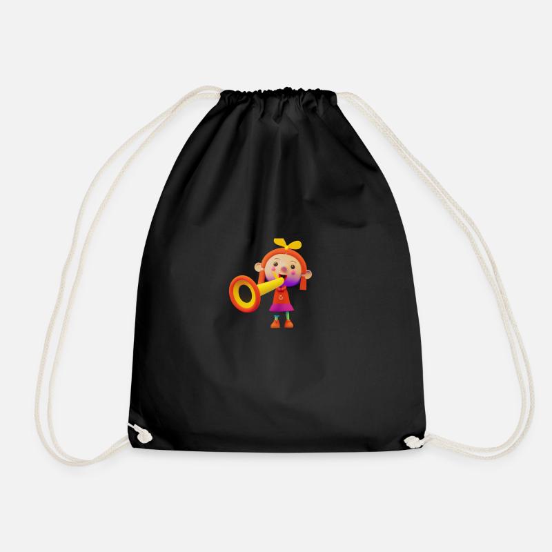 FUNNY MUSIC 017 - Drawstring Bag - black