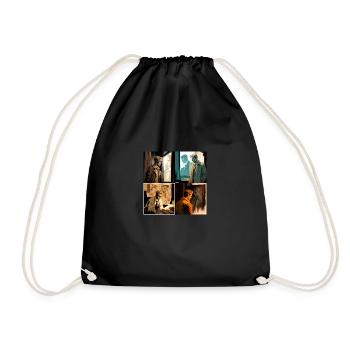 Personne espionnant la personne cible - Sac de sport léger - noir - Devant