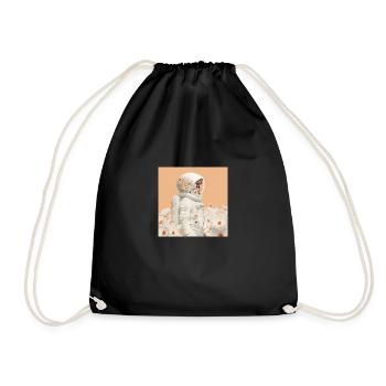 Astronaut in White suit - Drawstring Bag - black - Front