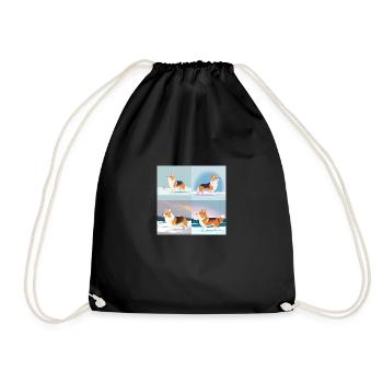 CHIEN - Sac de sport léger - noir - Devant