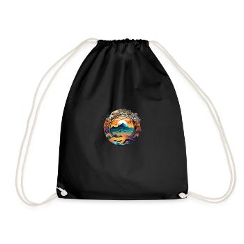 Découvrez la beauté de la nature - Sac de sport léger - noir - Devant