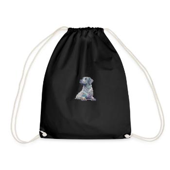 Mandog dog style mandala - Sac de sport léger - noir - Devant