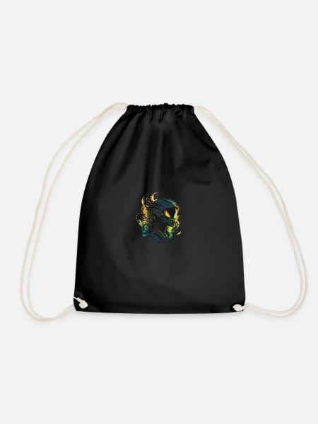 Space Alien - Drawstring Bag - black