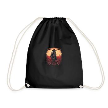 The Gunslinger - Drawstring Bag - black - Front