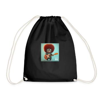 Bob Rox e Bruninho - Drawstring Bag - black - Front