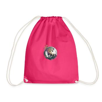 licorne en pied - Sac de sport léger - fuchsia - Devant