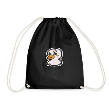 Baby Ente - Turnbeutel - Schwarz - Vorne