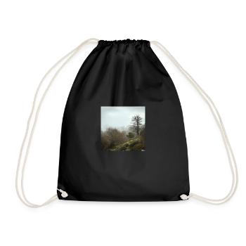 Fog and trees - Drawstring Bag - black - Front