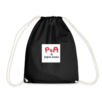 Papa et maman - Sac de sport léger - noir - Devant