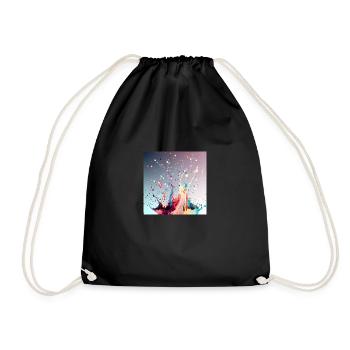 Splash art - Sac de sport léger - noir - Devant