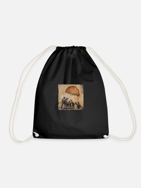 Humanity Wisdom - Inspiring Quote Art - Drawstring Bag - black