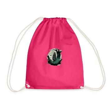 Elbischer Druide - Turnbeutel - Fuchsia - Vorne