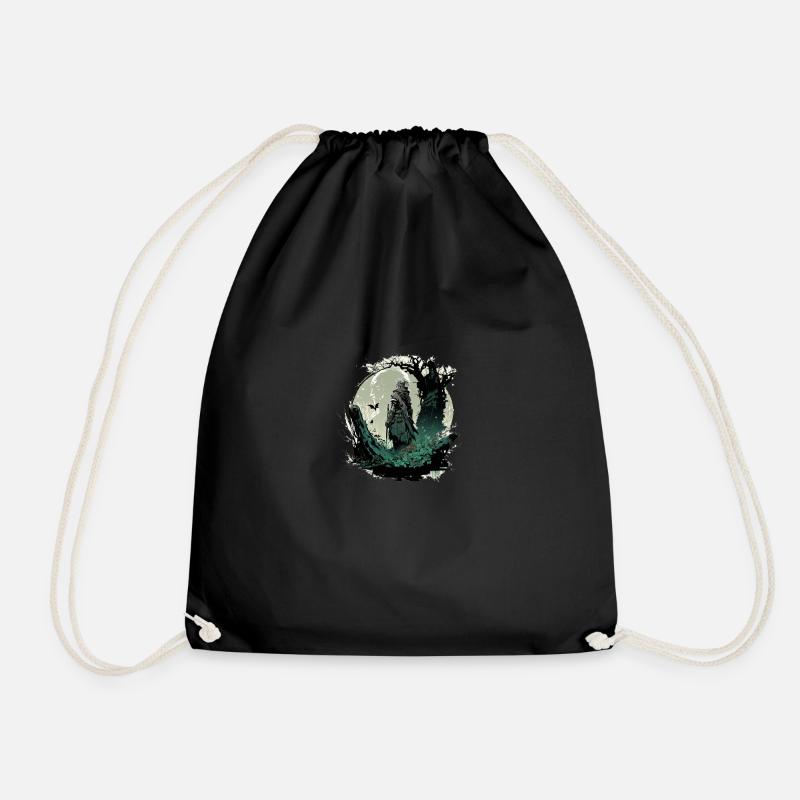 Elvish Druid - Drawstring Bag - black