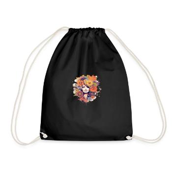 Flower power girl 5 - Sac de sport léger - noir - Devant