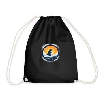 kids beer happy awesome bar cute funny quote - Drawstring Bag - black - Front